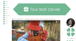 Desktop Screenshot of fourleafcloverblog.com
